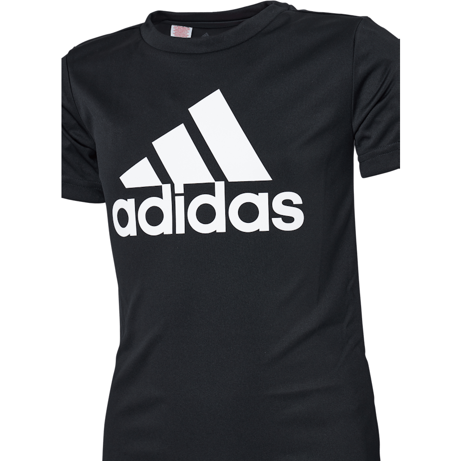 Adidas Boys D2M Big Logo T-Shirt Black / White - Bild 4