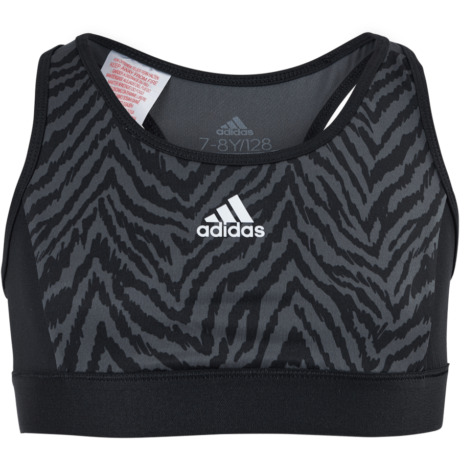 Adidas Girls D2M Bra-Top Black / Grey Six / Black