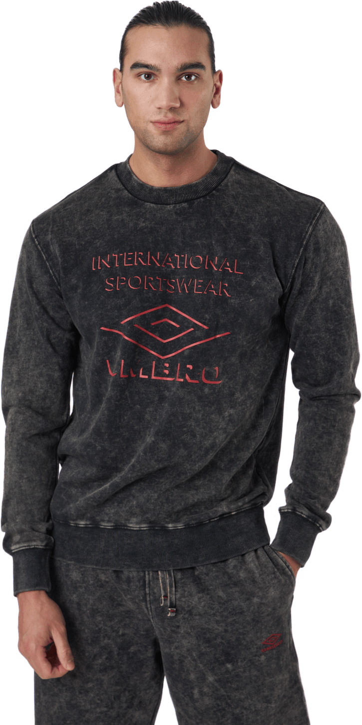 Large Logo Sweat Black, Male, Apparels, Shirts, Black, S