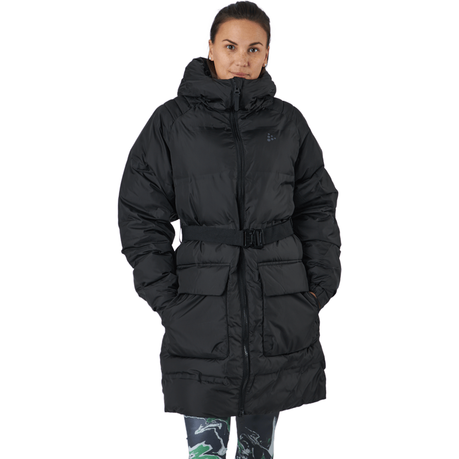 Faun Padded Parka W Black