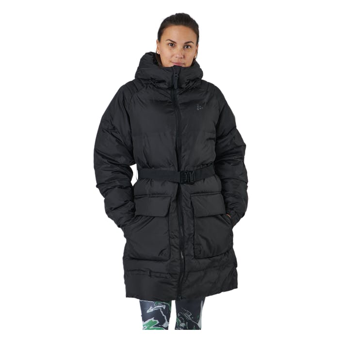 Faun Padded Parka W Black, Female, Apparels, jackets, Black, L