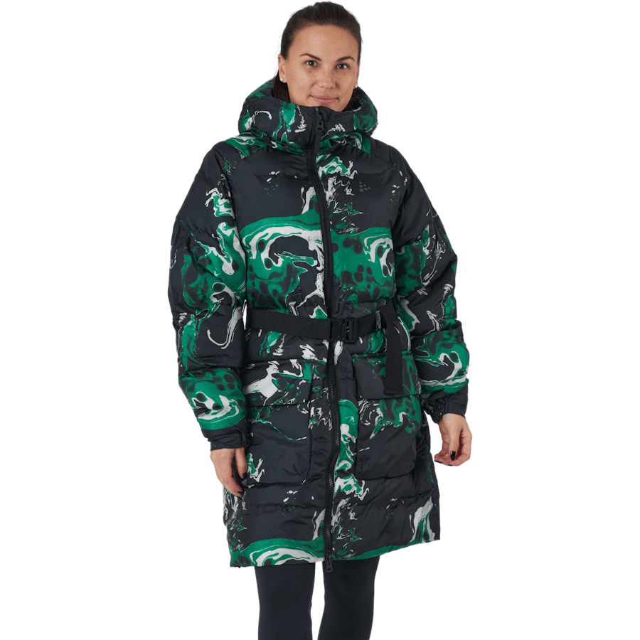 Faun Padded Parka W Multi-sap