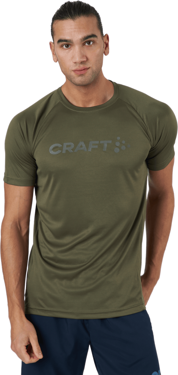 Core Unify Logo Tee M Rift, Male, Apparels, T-shirt, Workout, Green, XL