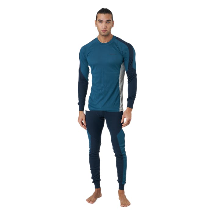 Core Dry Baselayer Set M Blaze-universe, Male, Kleding, basis lagen, Alpine sporten, Blauw, XL