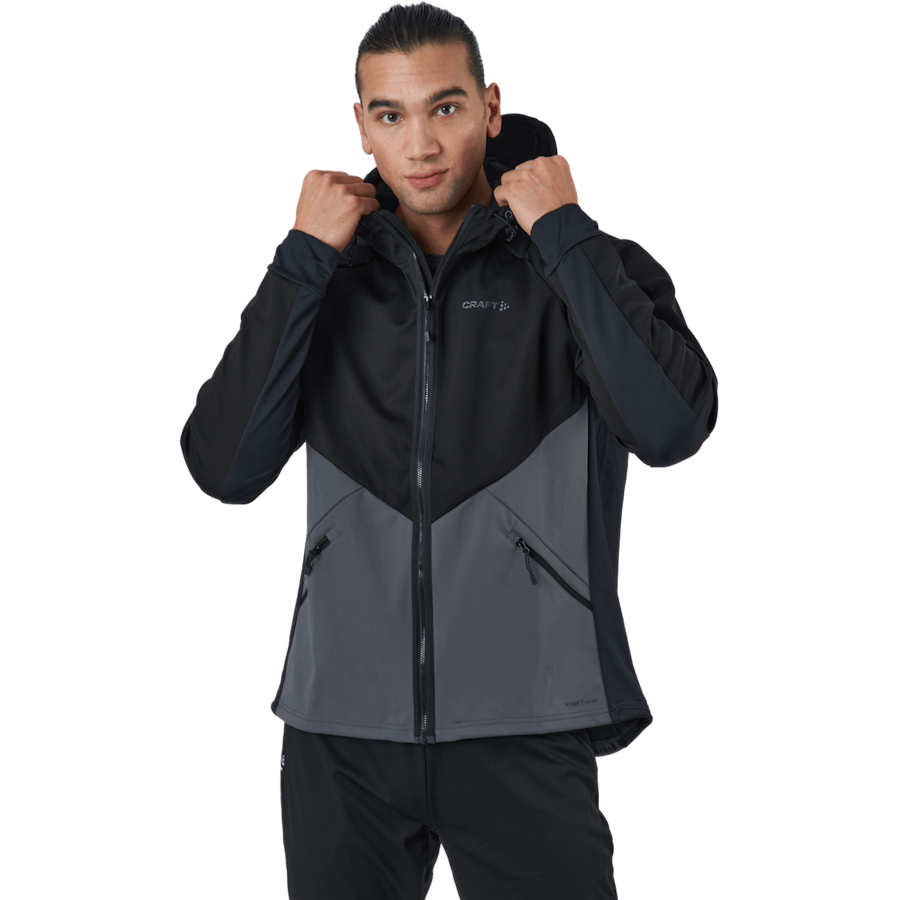 Glide Hood Jkt M Black-granite