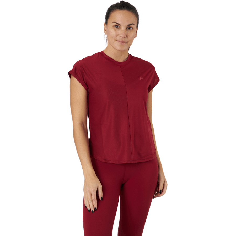 Core Charge Rib Tee W Rhubarb