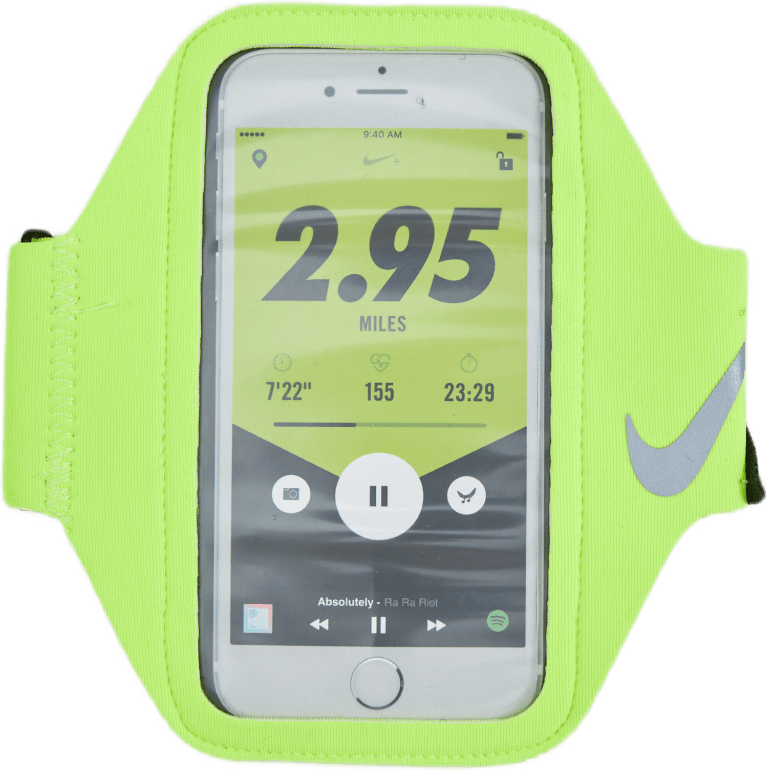 Nike Lean Arm Band Volt/black/silver, Unisex, Equipment, Training equipment, Basketball, Green, ONESIZE