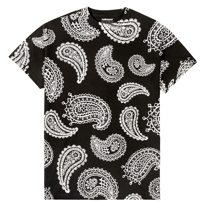 Vides Paisley T-shirt Blk
