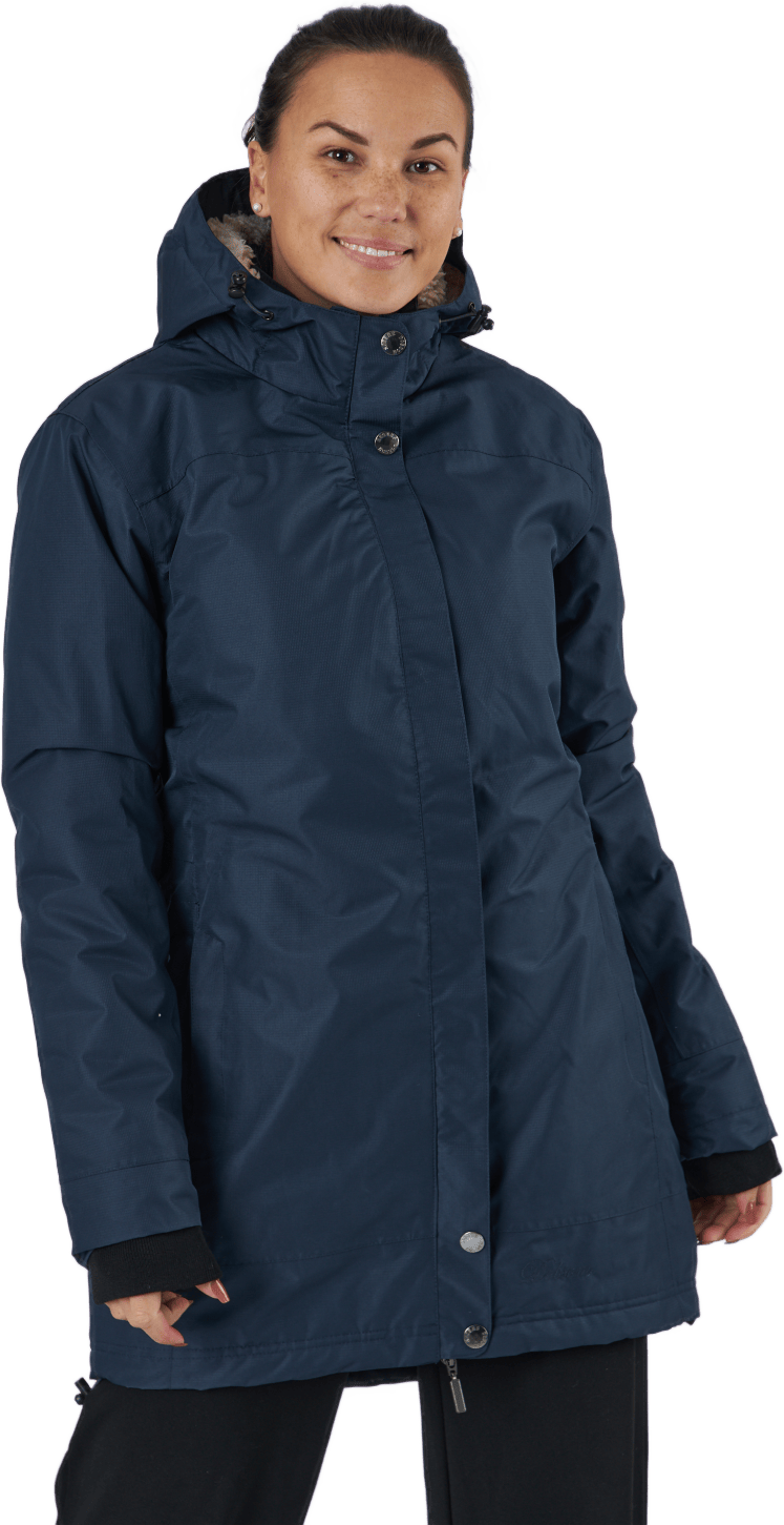 Caronia Parka Wmn Navy, Female, Apparels, jackets, Blue, 42