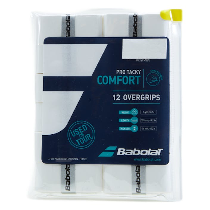 Pro Tacky 12-Pack white, Unisex, Utrustning, racketar, Vit, ONESIZE