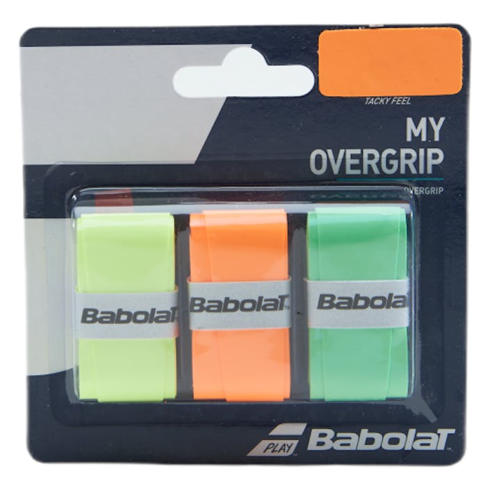 My Grip 3-Pack orange/green/yellow, Unisex, Utrustning, racketar, Grå, ONESIZE