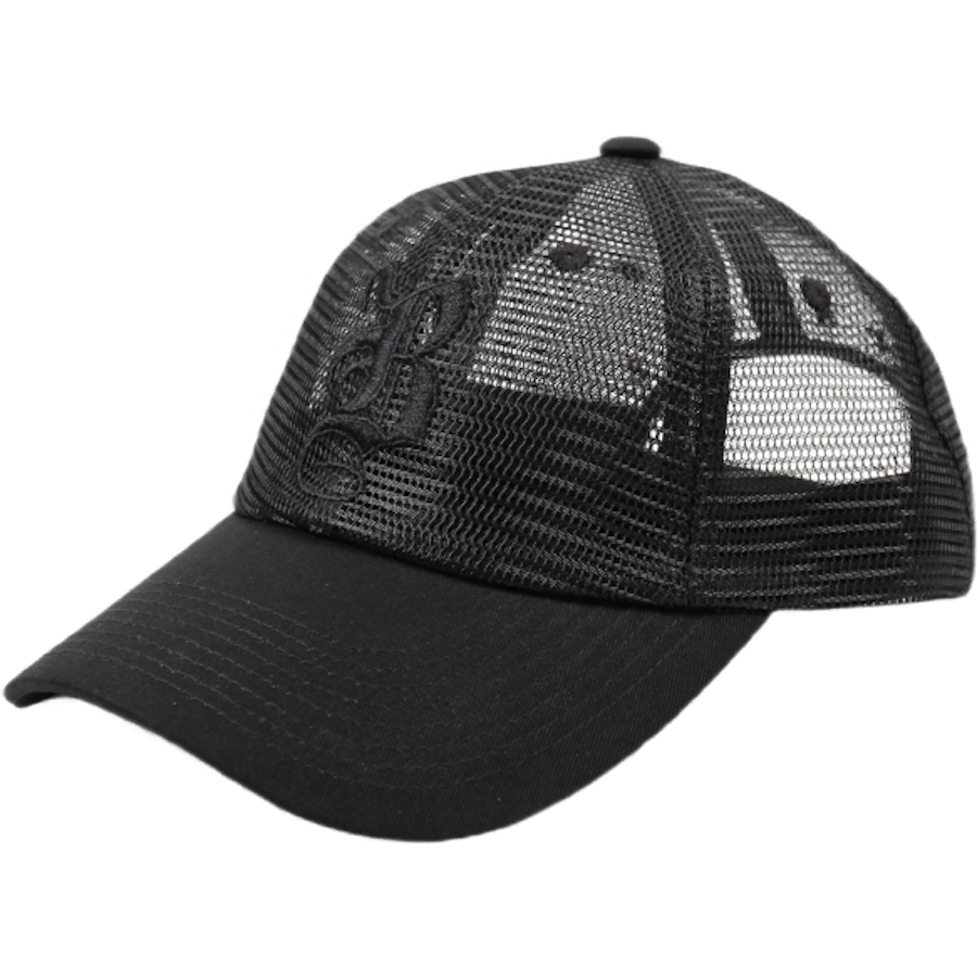 B Mesh Hat Black