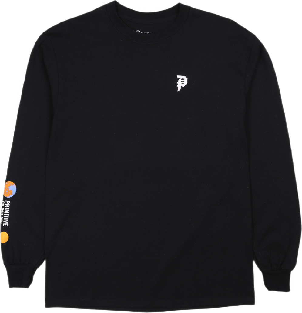 Contact L/s Tee Black, Male, Bekleidung, T-Shirt, Schwarz, L