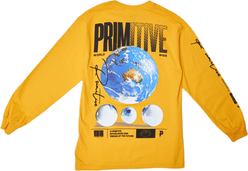 Worldwide Vision L/s Tee Gold - Bild 4