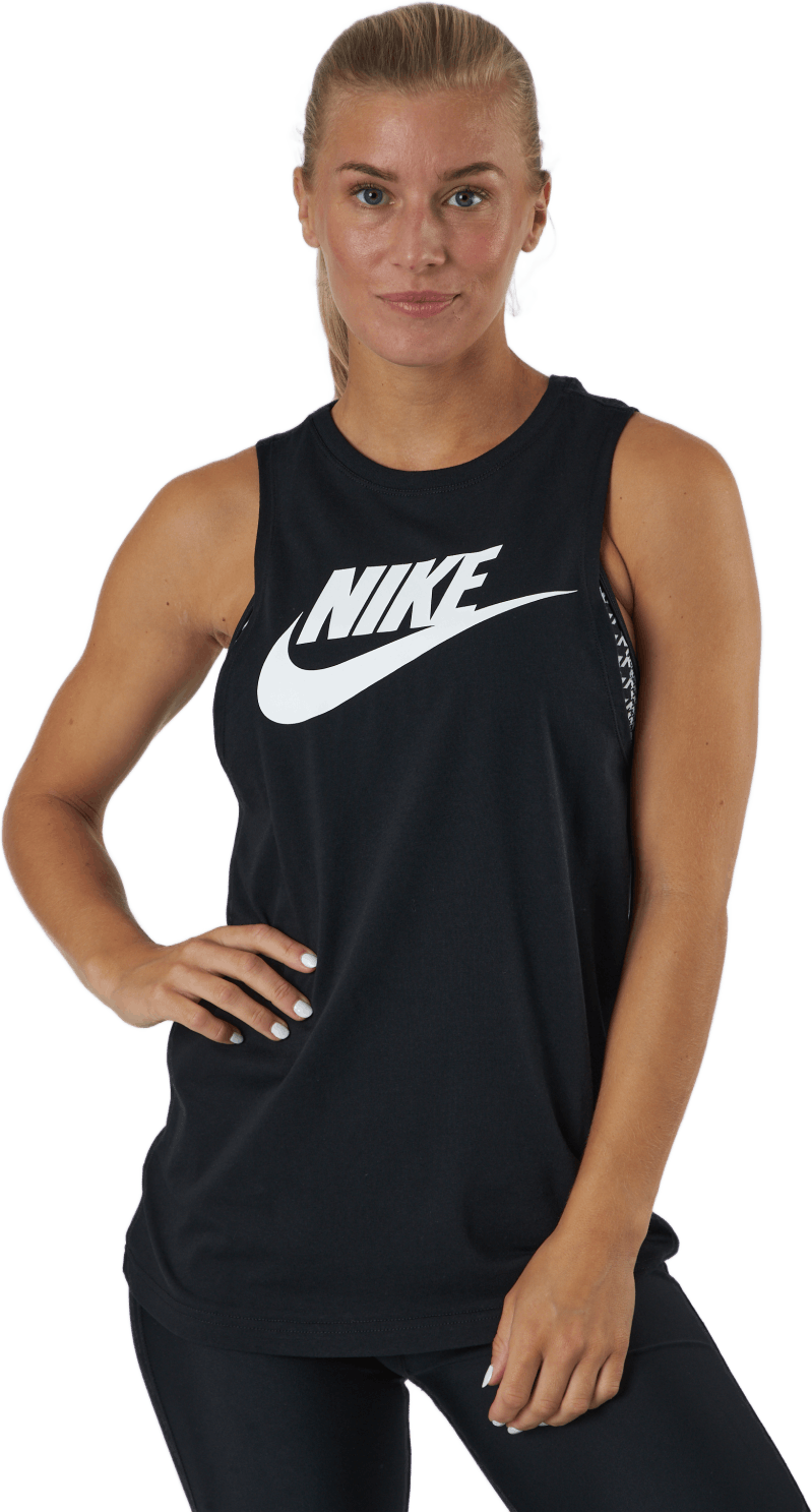 Sportswear Women's Muscle Tank Black/white, Female, Apparels, Tops, Black, L