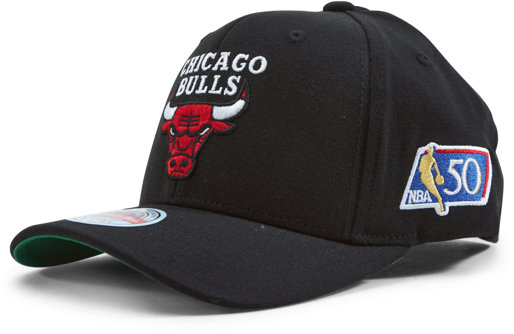Bulls 50th Anniversary Patch, Unisex, Ropa, Sombreros y gorras, Negro, ONESIZE