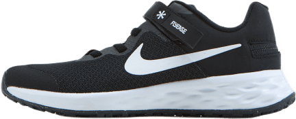 Revolution 6 FlyEase Little Kids' Shoe BLACK/WHITE-DK SMOKE GREY, Unisex, Skor, Löparskor, Löpning, Svart, EU 34