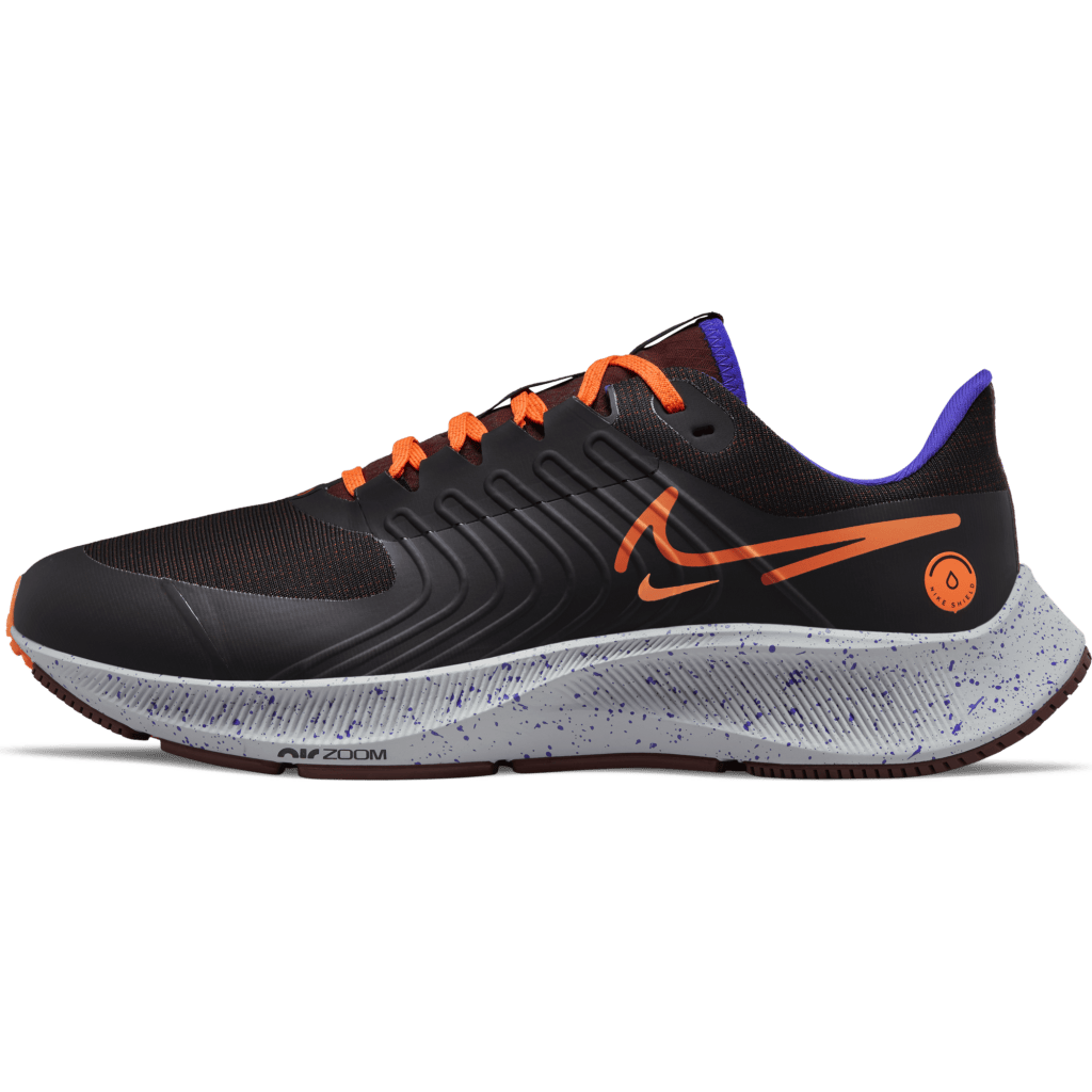 Air Zoom Pegasus 38 Shield Men Black/orange-total Orange-bron, Male, Shoes, Running shoes, Running, Black, UK 6
