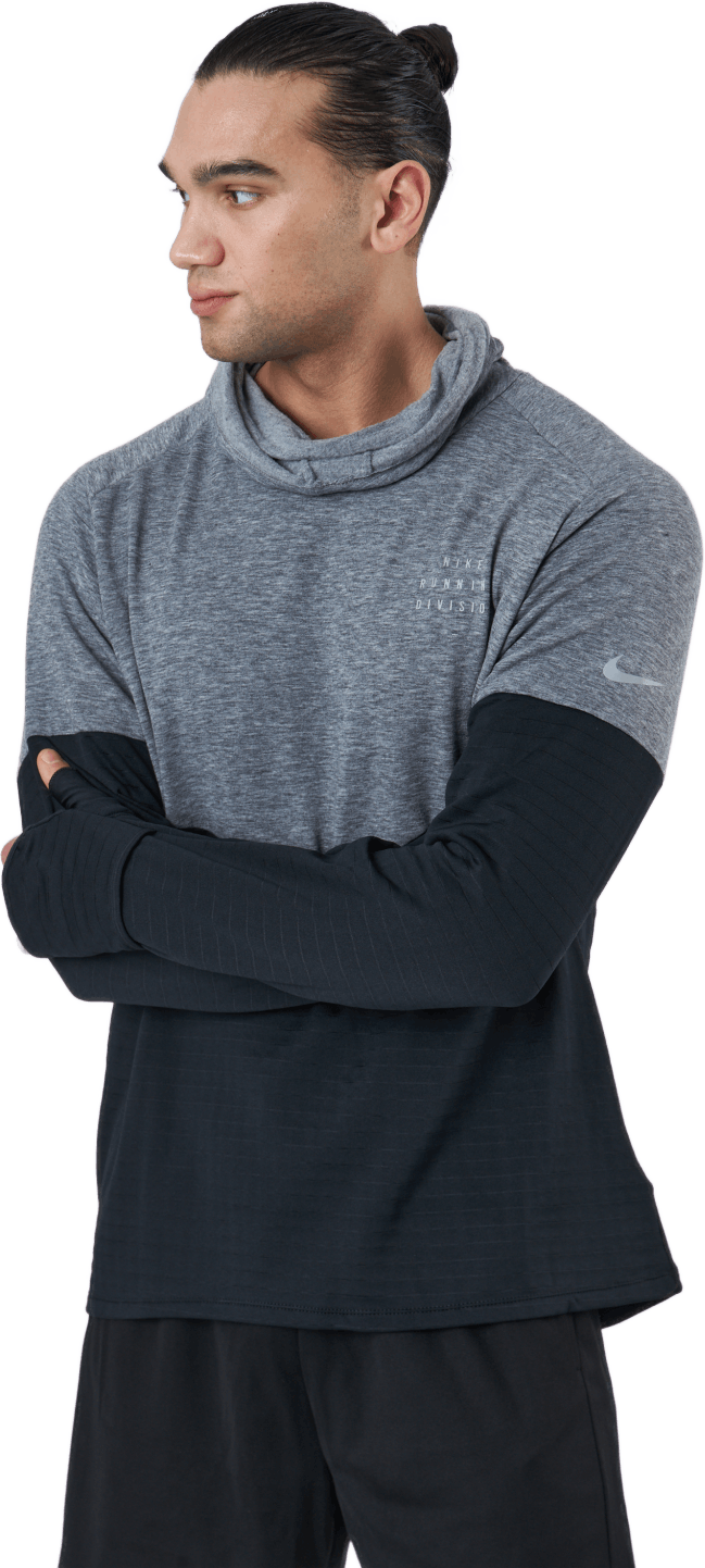 Therma-fit Run Division Sphere Black/pure/black/reflective Si, Male, Apparels, jackets, Running, Grey, L