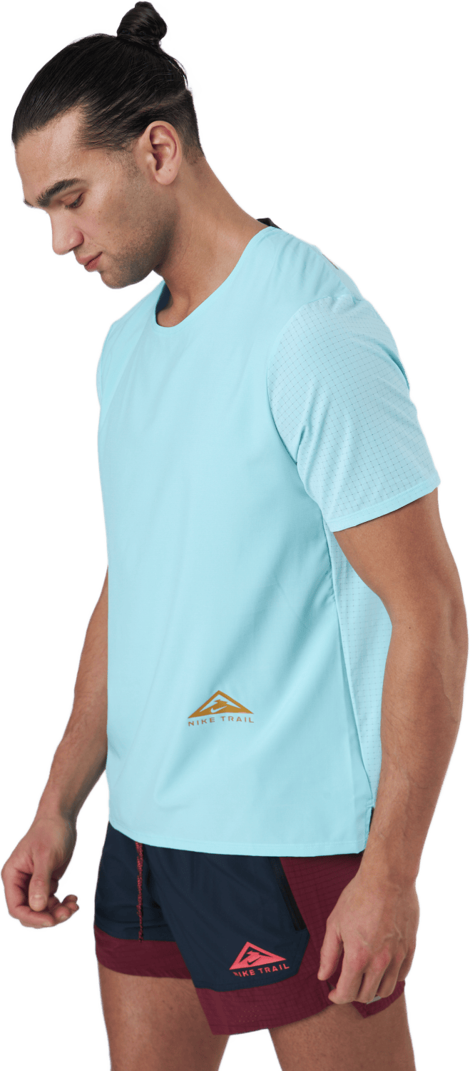 Dri-fit Rise 365 Short-sleeve  Copa/reflective Silv, Male, Odevy, Tričko, Beží, Modrá, S