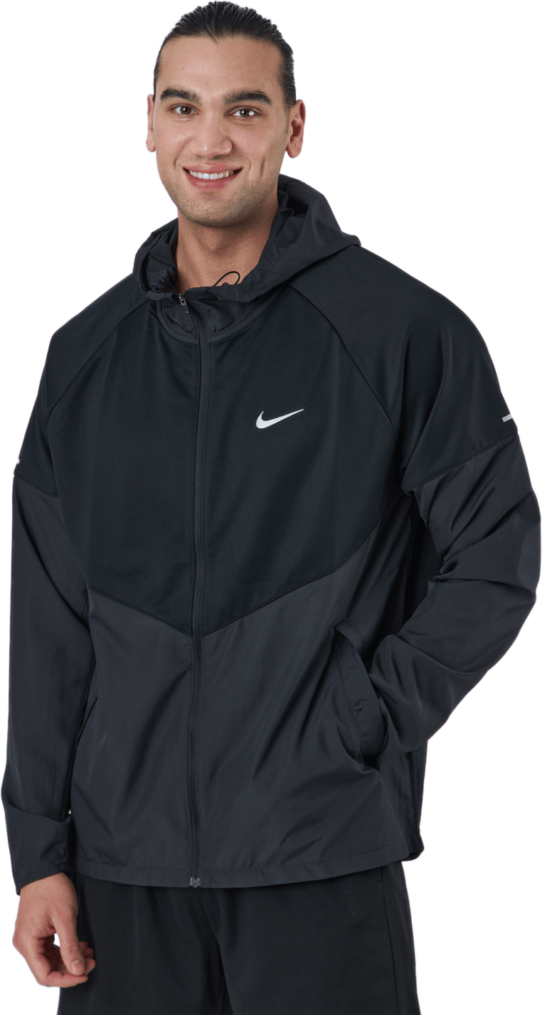 Therma-FIT Repel Miler Men's Running Jacket BLACK/BLACK/REFLECTIVE SILV, Male, Kläder, jackor, Löpning, Svart, S