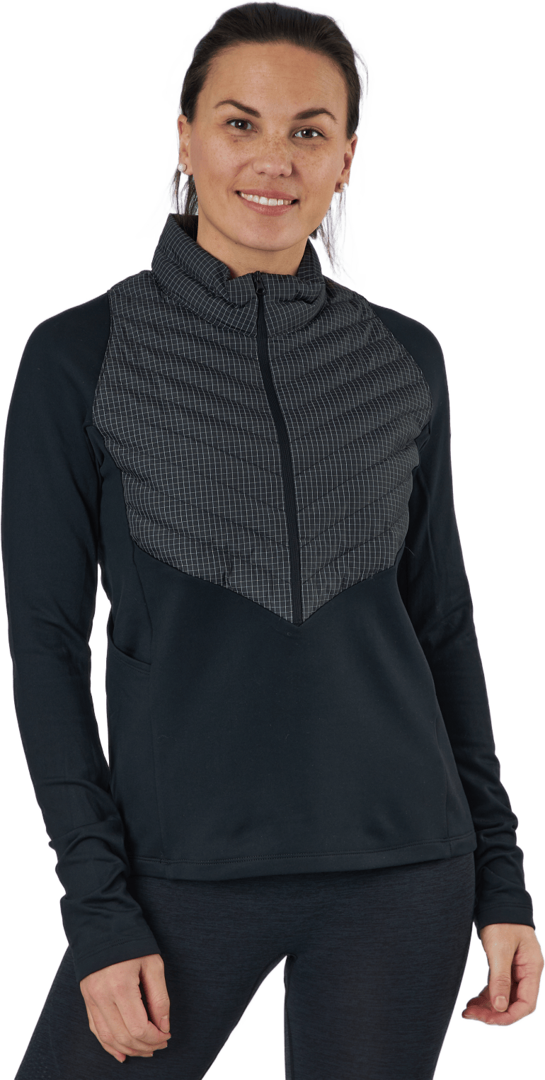 Therma-fit Run Division Women' Black/atomic Orange/blkref, Female, Apparels, jackets, Running, Black, S