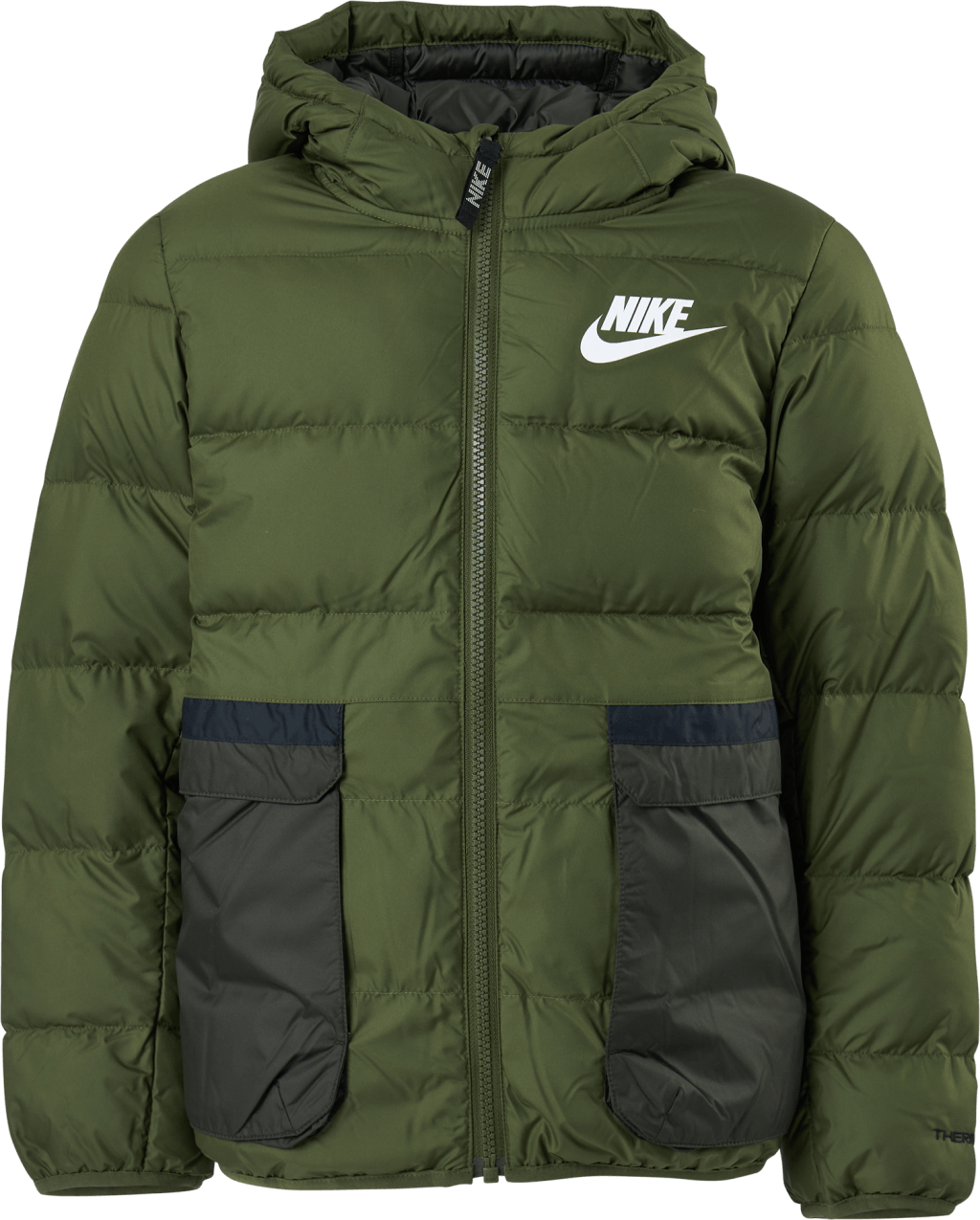 Sportswear Big Kids' Down-fill Rough Green/sequoia/white, Unisex, Apparels, jackets, Green, L