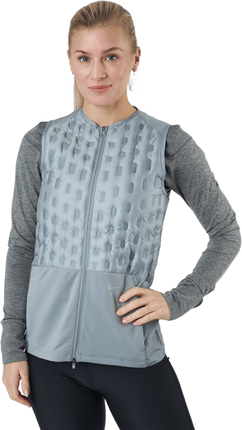 Therma-fit Adv Women's Downfil Particle Grey/reflective Silv, Female, Ropa, chaquetas, Running, Gris, M