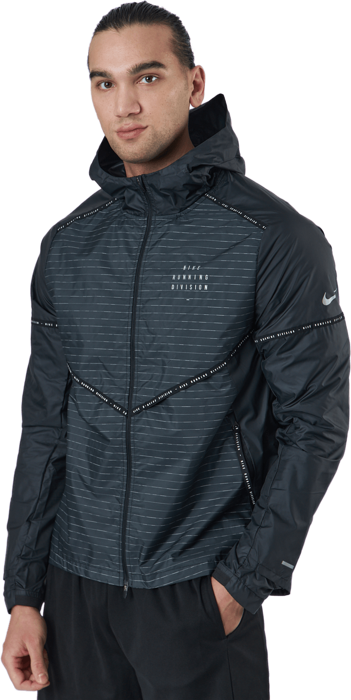 Storm-fit Run Division Flash M Black/reflective Silv, Male, Kläder, jackor, Löpning, Blå, S