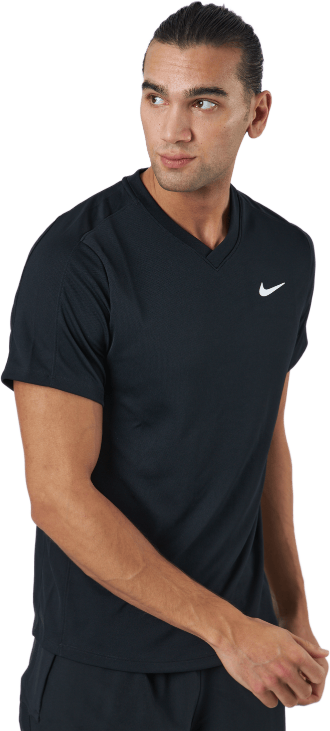 NikeCourt Dri-FIT Victory Men's Tennis Top BLACK/BLACK/WHITE - Bild 2
