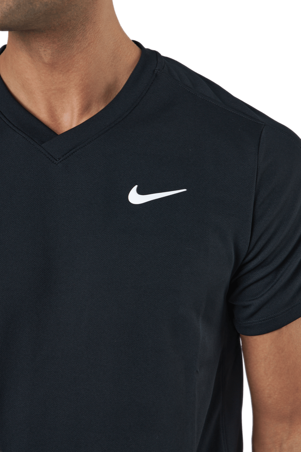 NikeCourt Dri-FIT Victory Men's Tennis Top BLACK/BLACK/WHITE - Bild 4