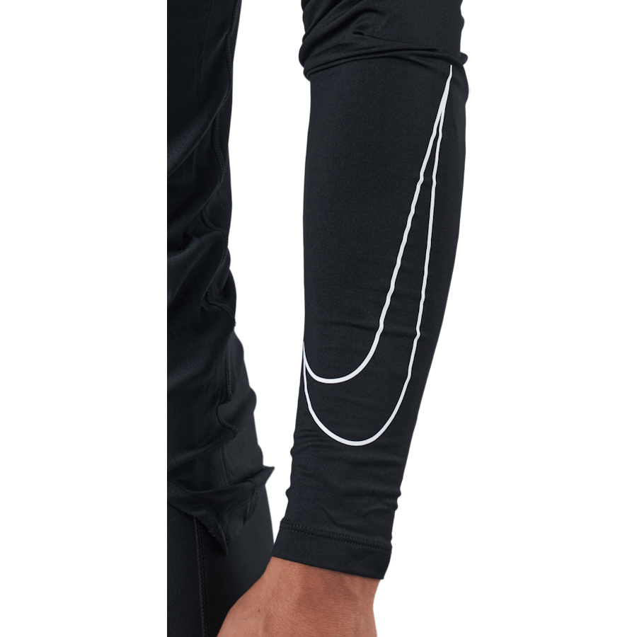 Nike Pro Dri-FIT Men's Tight Fit Long-Sleeve Top BLACK/WHITE - Bild 5