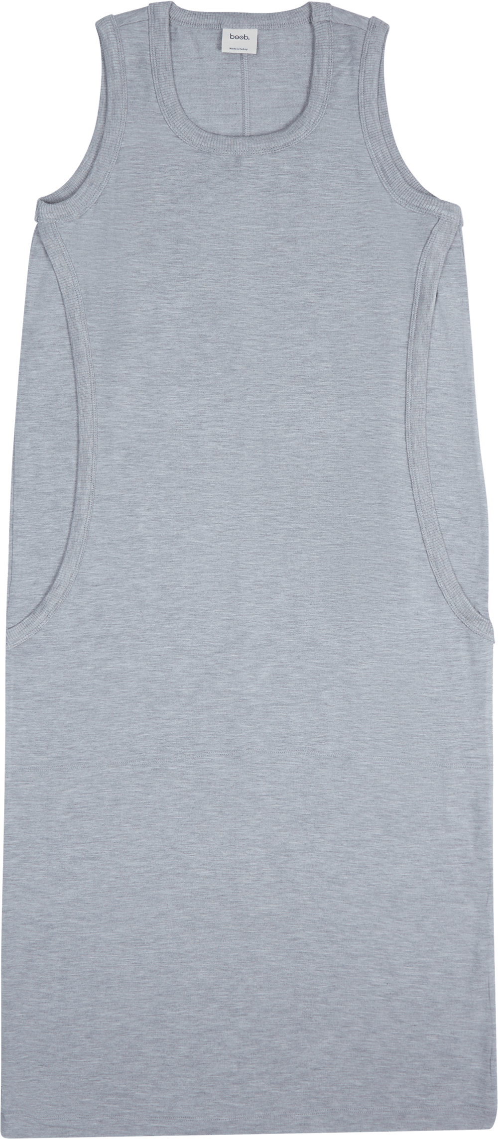 Bff S/l Dress Grey Melange