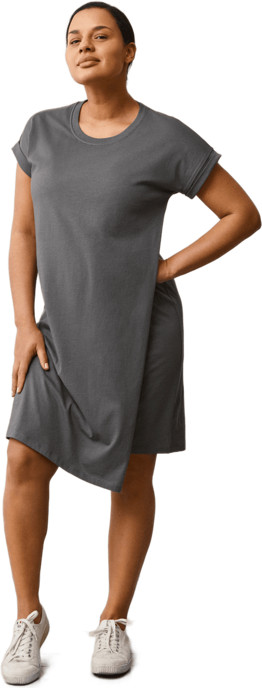 The-shirt Dress Willow Green