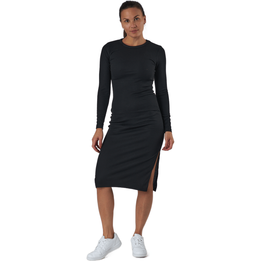 Quinn Rib Dress Black