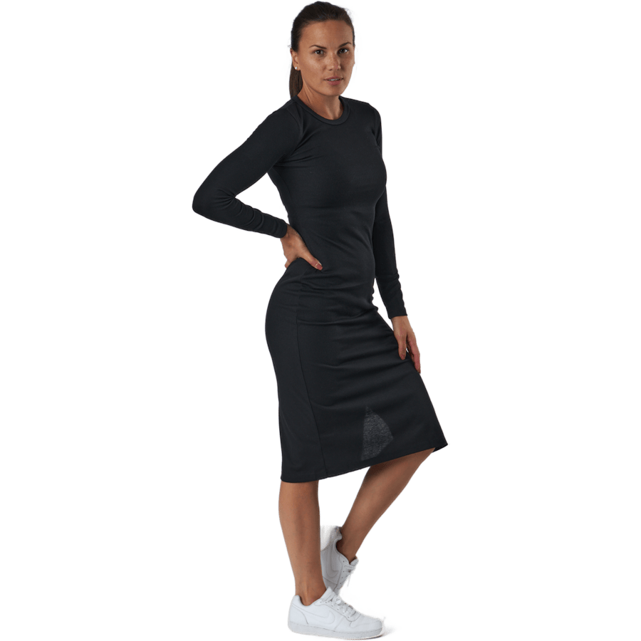 Quinn Rib Dress Black - Bild 2