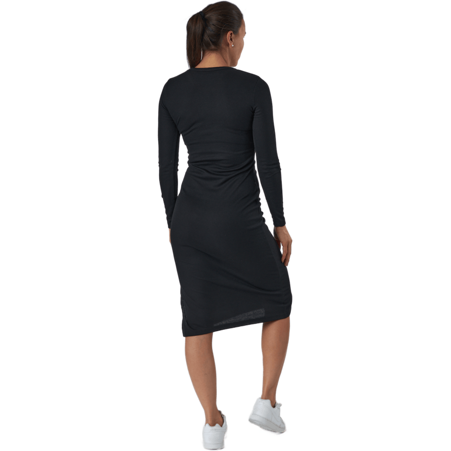 Quinn Rib Dress Black - Bild 3