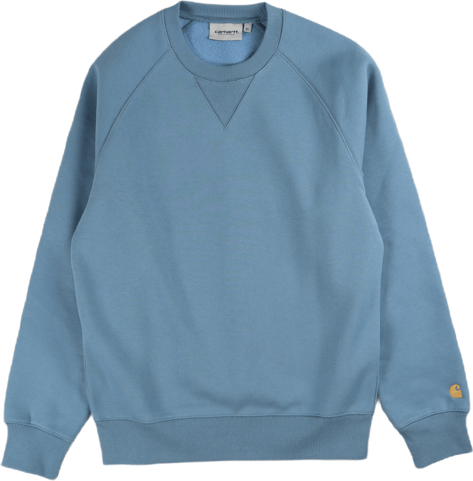 Chase Sweat Icy Water / Gold, Unisex, Kleding, hoodies en sweatshirts, Blauw, L