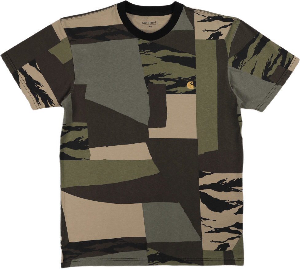 S/s Chase T-shirt Camo Mend / Gold
