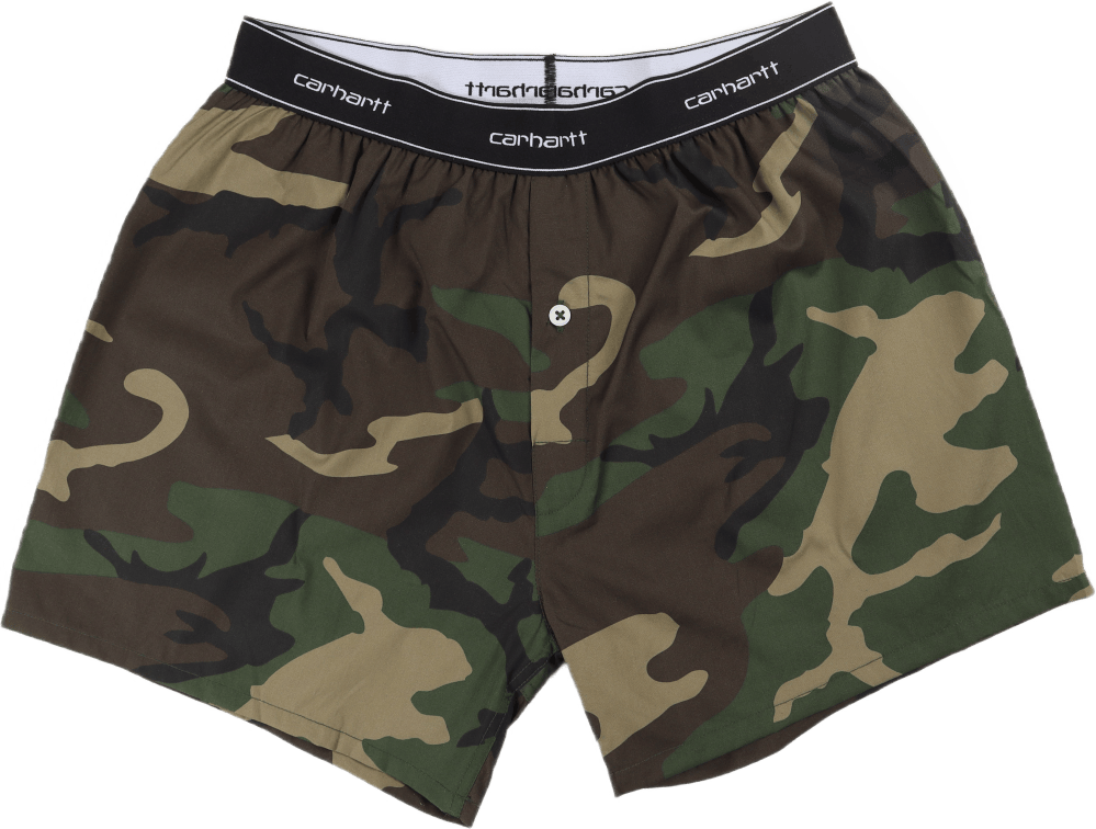Cotton Script Boxers Camo Laurel