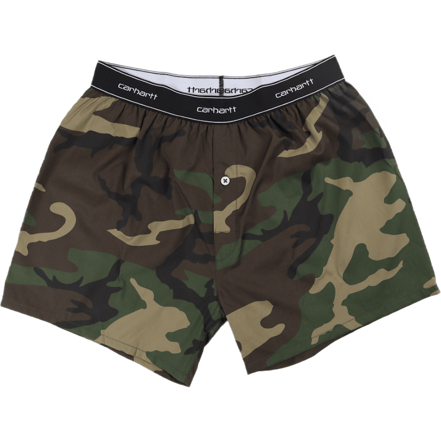 Cotton Script Boxers Camo Laurel