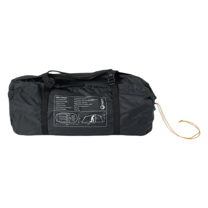 Xpd Finland Tent 3p Classic Green, Unisex, Ekwipunek, Sprzęt do wędrówek, Czarny, ONESIZE