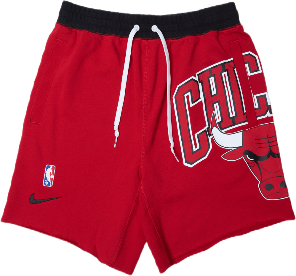 Bulls Courtside Fleece Sh University bla, Male, Apparels, Shorts, Red, XXL