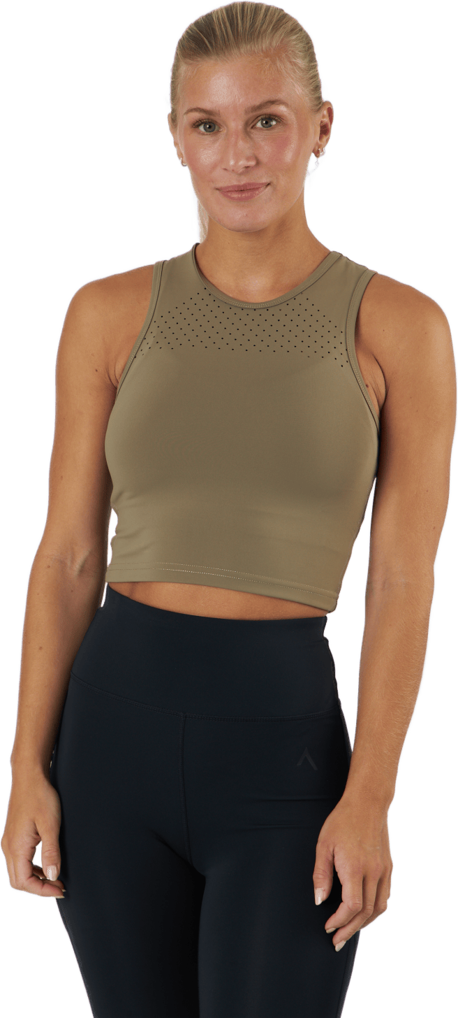 Training Tank Green, Female, Apparels, Tops, Green, XL