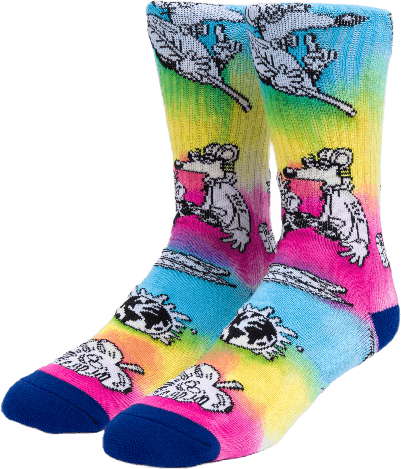 Steven Harrington Td Crew Sock Tie Dye, Unisex, Vêtements, Sous-vêtements, multicolore, ONESIZE