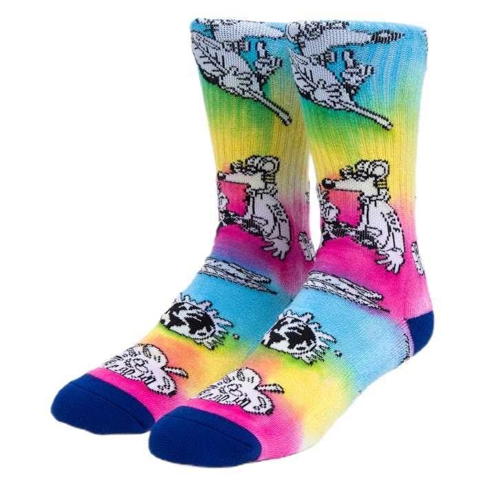Steven Harrington Td Crew Sock Tie Dye, Unisex, Vêtements, Sous-vêtements, multicolore, ONESIZE