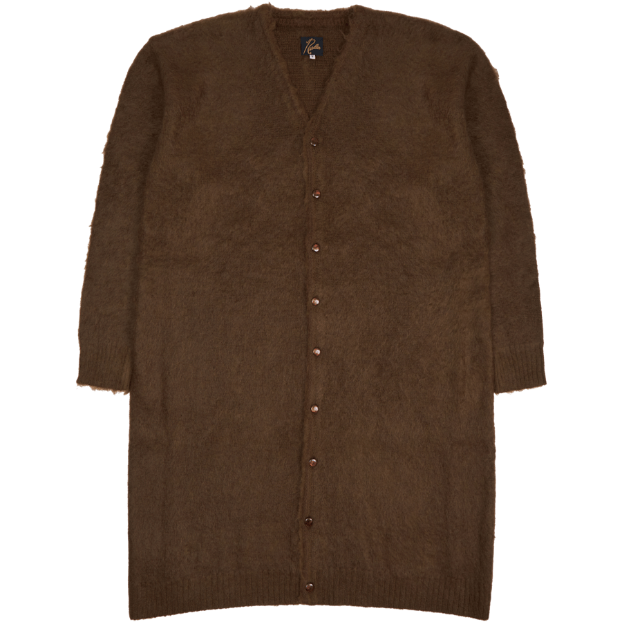 Needles Mohair Long Cardigan – Brown