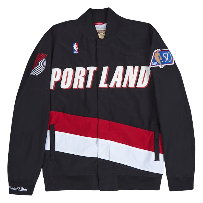 Blazers Authenticentic Warm Up Jacket 1996, Male, Odevy, bundy, Čierna, L