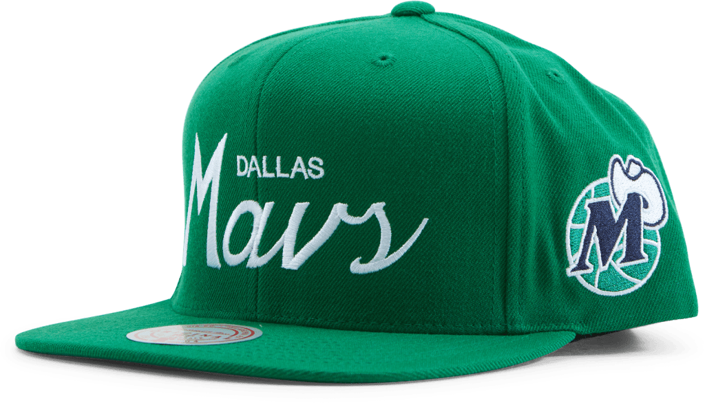 Mavs Vintage Draft Script Snapback, Unisex, Ropa, Sombreros y gorras, Verde, ONESIZE