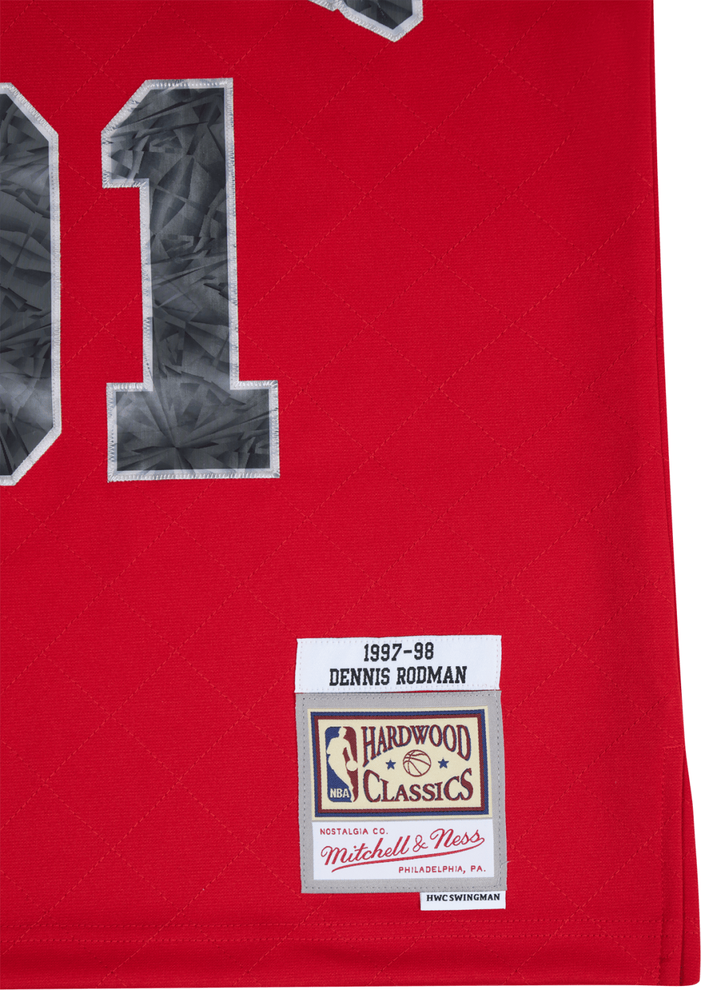 Bulls 75th Anniversary Swingman Jersey - Rodman - Bild 4
